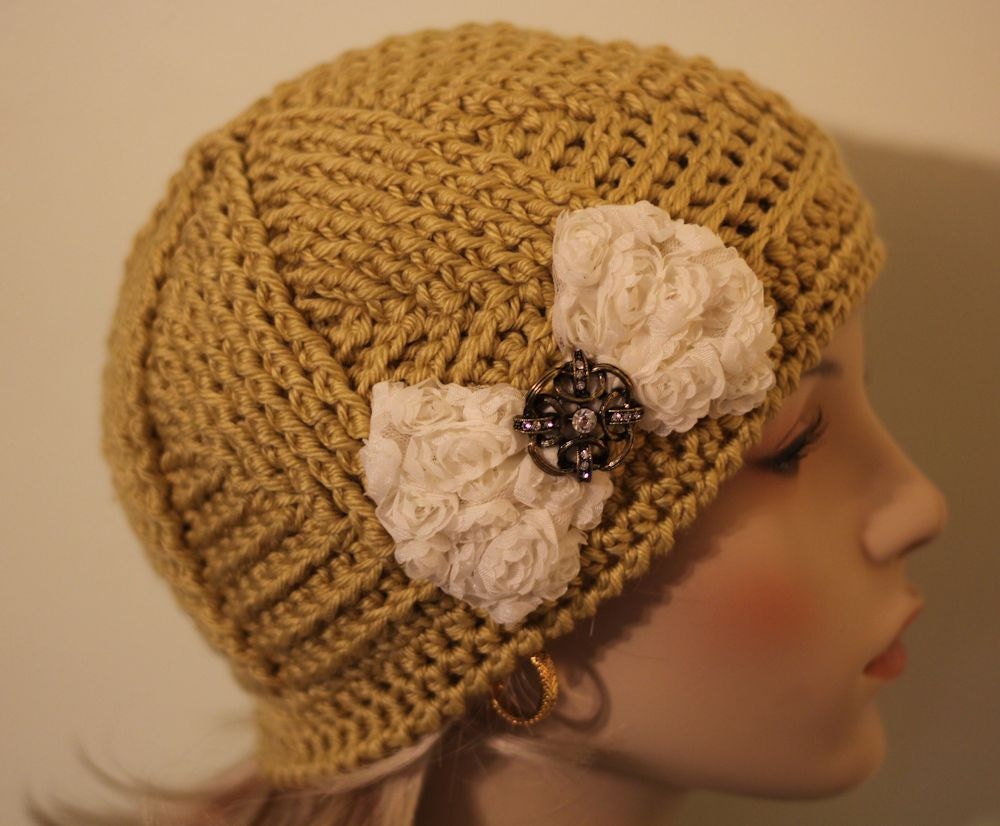 Womens Crochet Hat Unique Original Women's by SweetnessInSmyrna