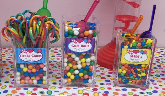 Printable Candy Jar Labels Candy Bar Party by ThatPartyChick