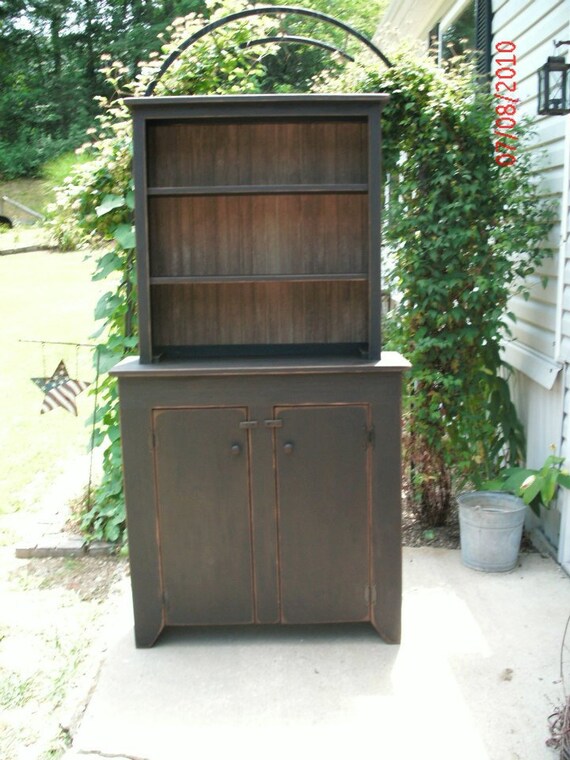 Items similar to Primitive Hutch Cupboard on Etsy