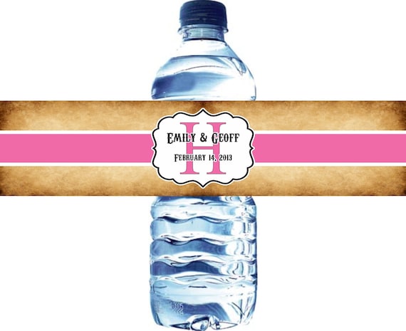 100 Wedding Water Bottle Labels - Waterproof Self Stick Labels Il_570xn