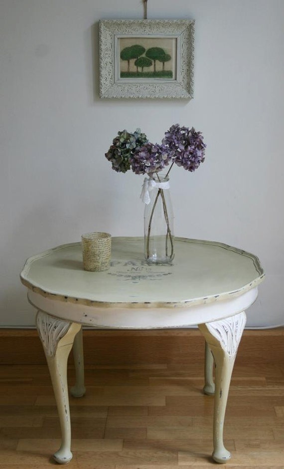 French Cottage Shabby Chic Farmhouse Coffee Table Annie Sloan Chalk Paint