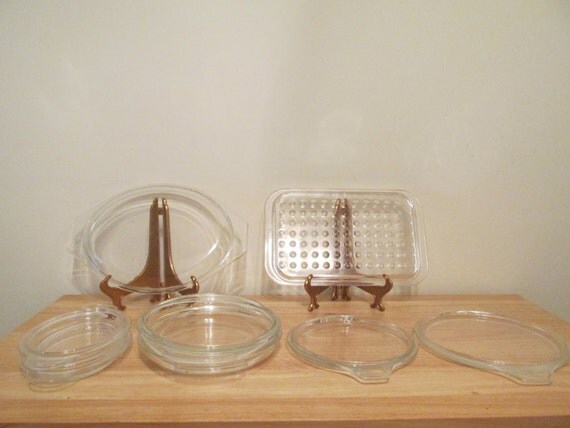 Items similar to Vintage Pyrex Dish Replacement Lids Lot on Etsy