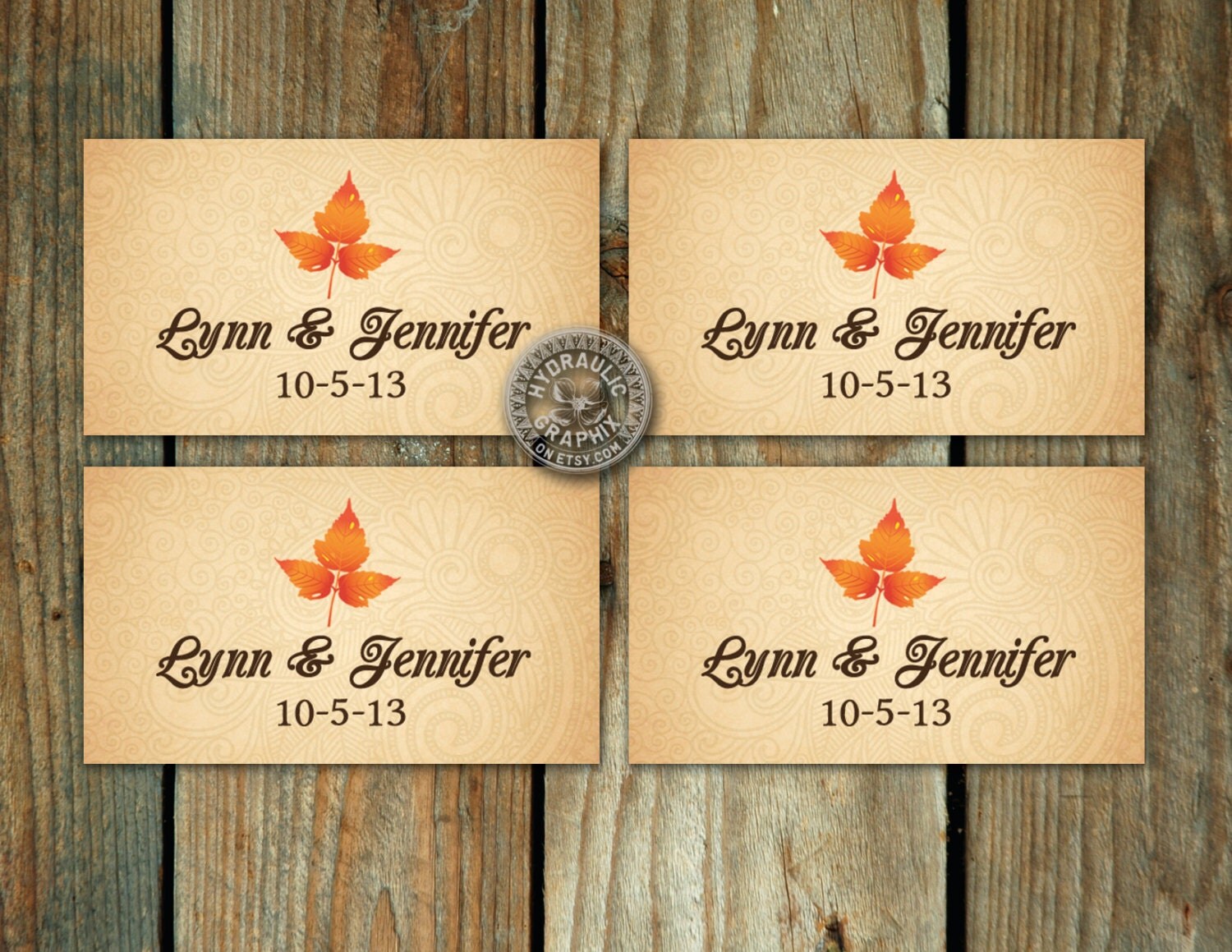 Elegant Vintage Fall or Autumn Tag for for Wedding Favors Il_570xn