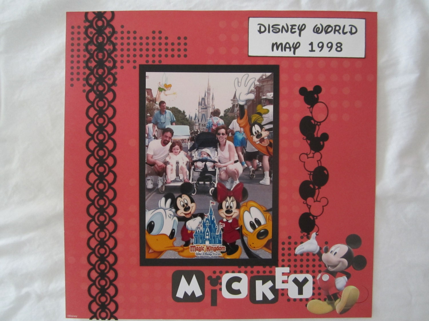 Custom 12 x 12 Disney Scrapbook Album Disney by IslandLillyDesigns