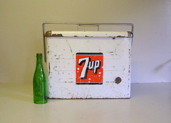 vintage 7 up cooler 7up memorabilia ice chest by elementsbytimbers