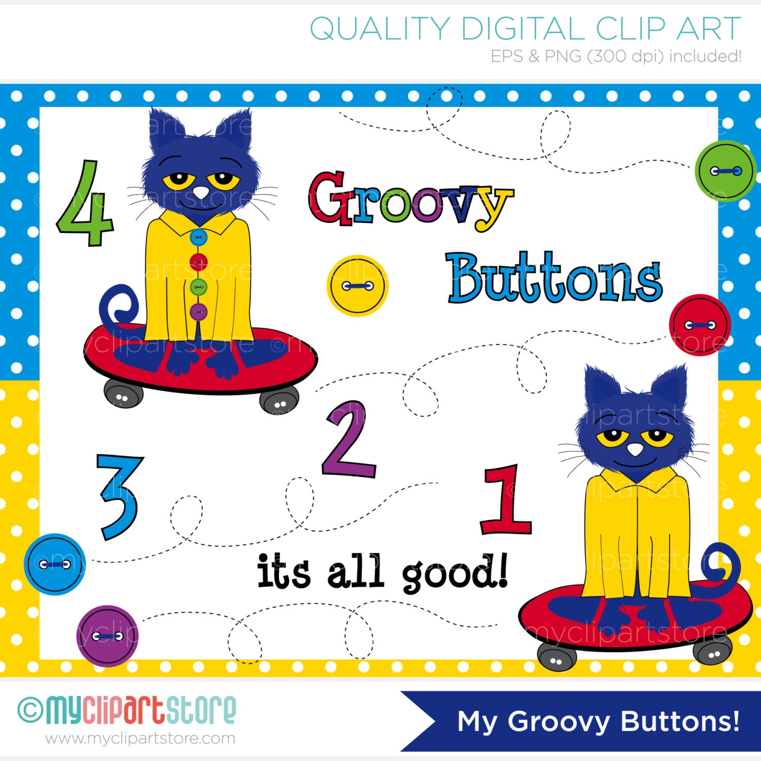 pete the cat free clipart - photo #45