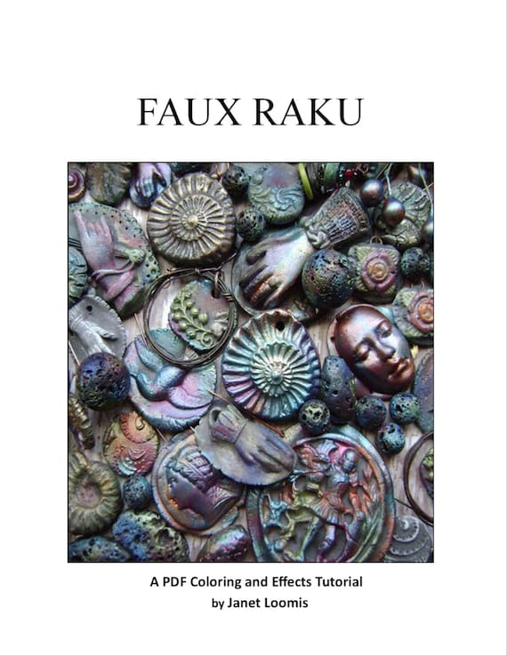 Faux Raku a PDF Coloring and Effects Tutorial by Janet Loomis of Anvil Artifacts