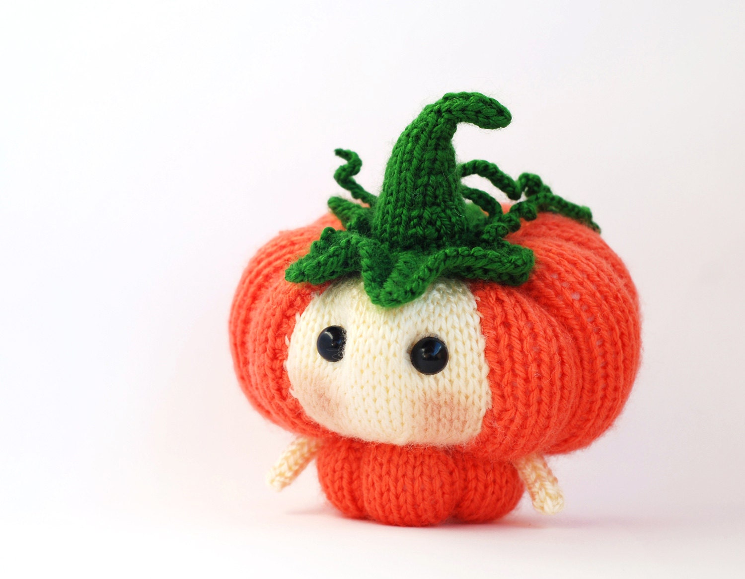 Halloween Pumpkin Doll. Knitting pattern knitted round by deniza17