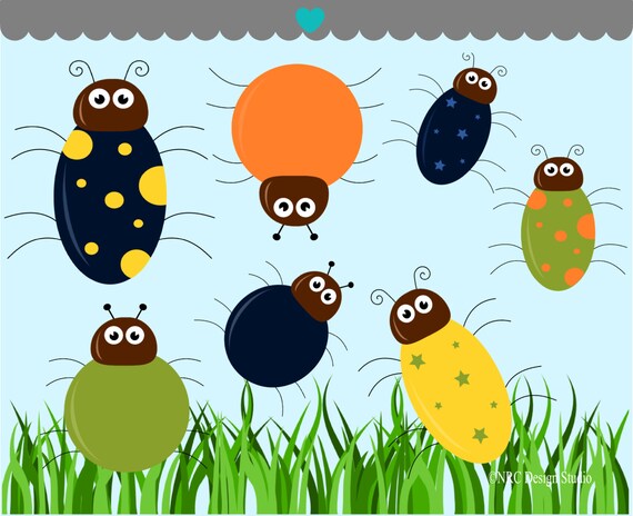 WINTER SALE - Animal Clip Art - Eek Bugs Clip Art - Digital Bugs Clipart Il_570xn