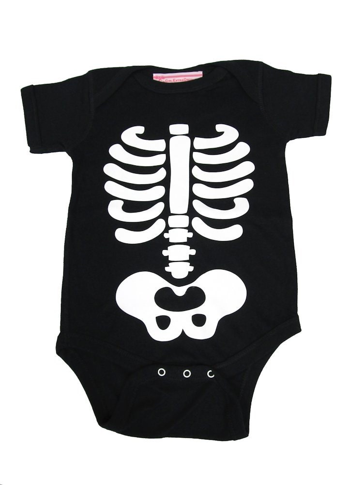 Cute Skeleton Onesie Adorable Baby Halloween Costume Baby Onesie