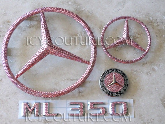 Bedazzled mercedes emblem #5