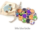 Kids Halloween Wooden Memory Matching Game-kids Party Favor-Eco Friendly Toy - thelittlebluebirdie