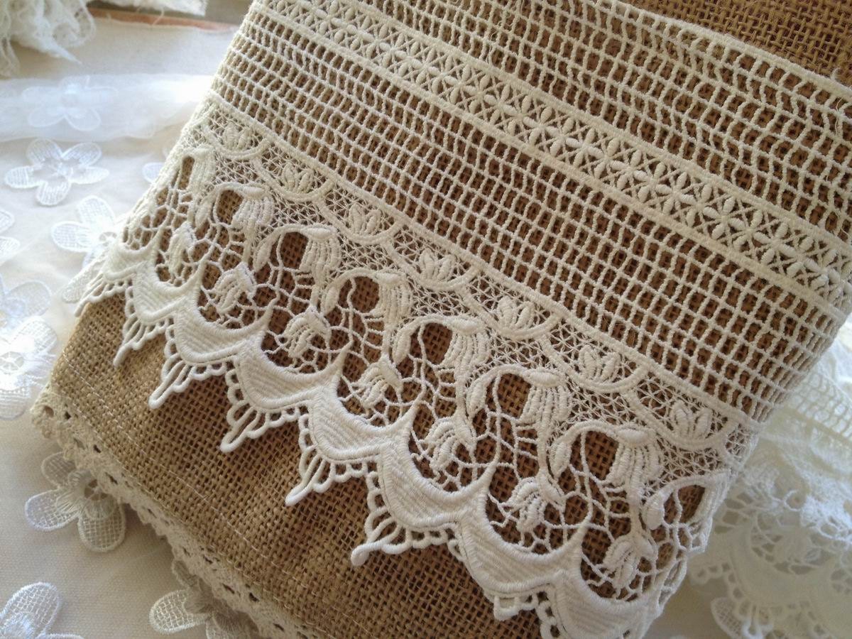 Cotton Lace Trim Retro Crochet Lace White Cotton Lace