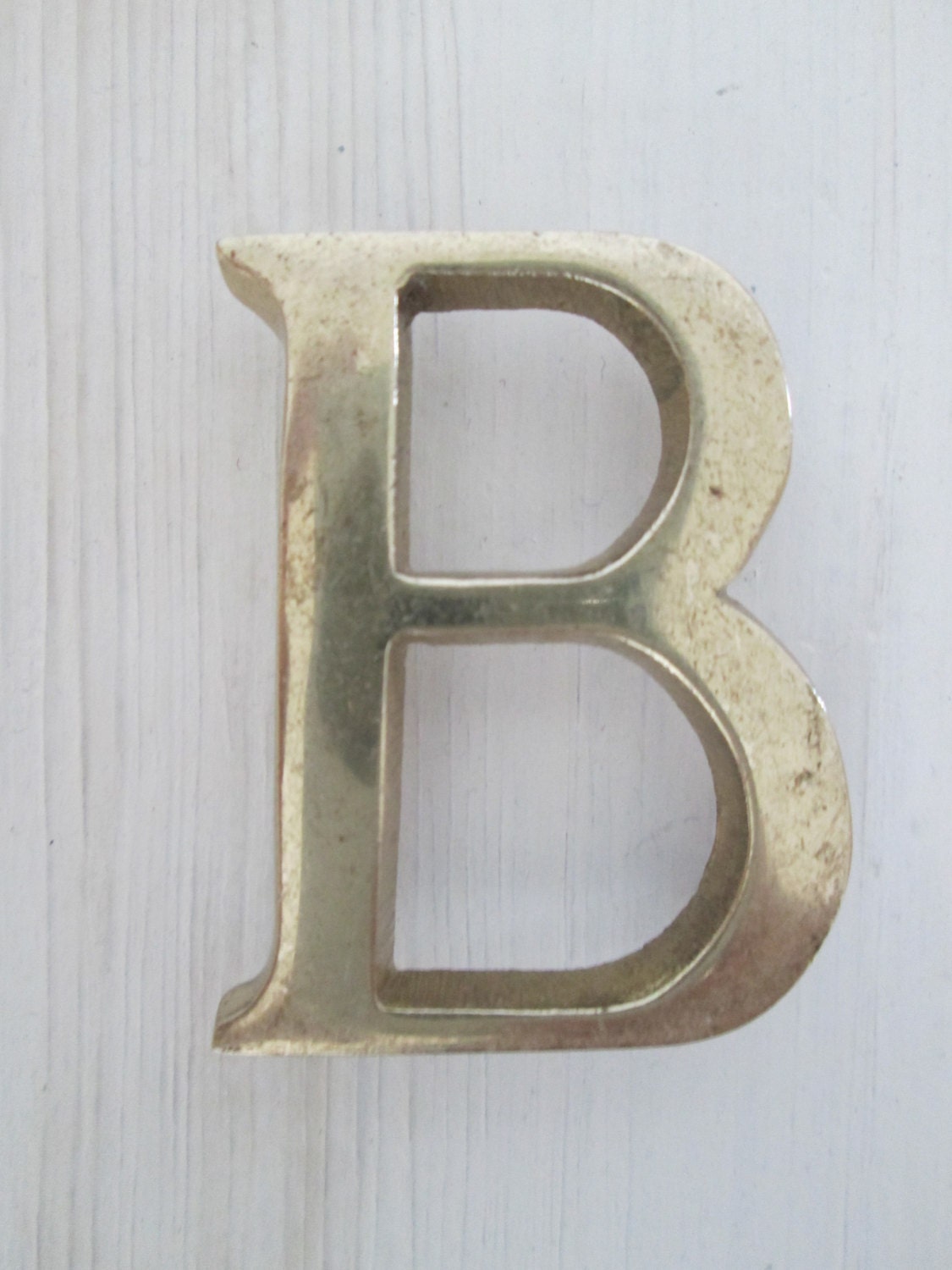 Vintage brass letter B - OdditiesVintage
