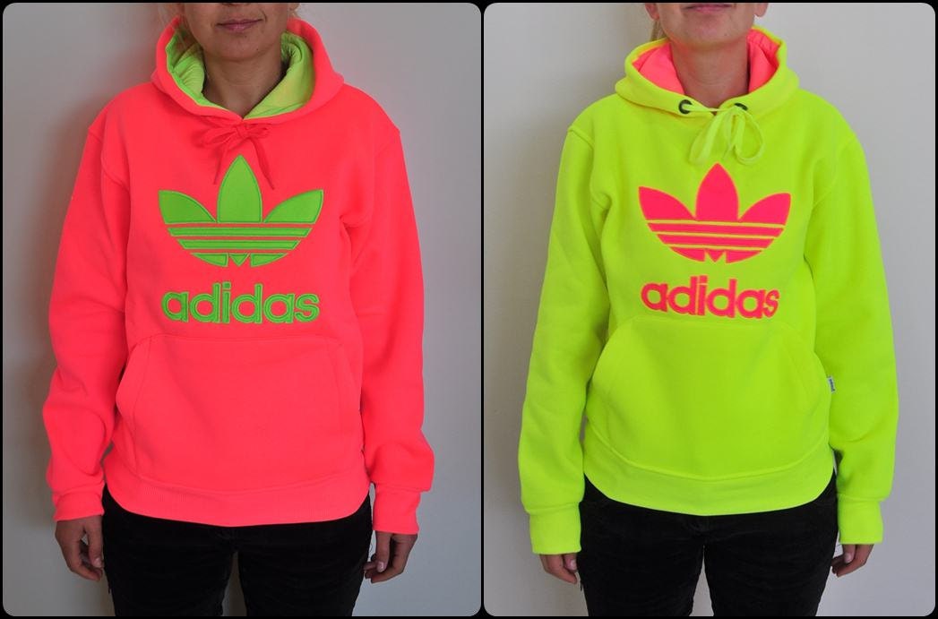 adidas neon hoodie