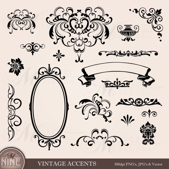 vintage clip art scroll - photo #34