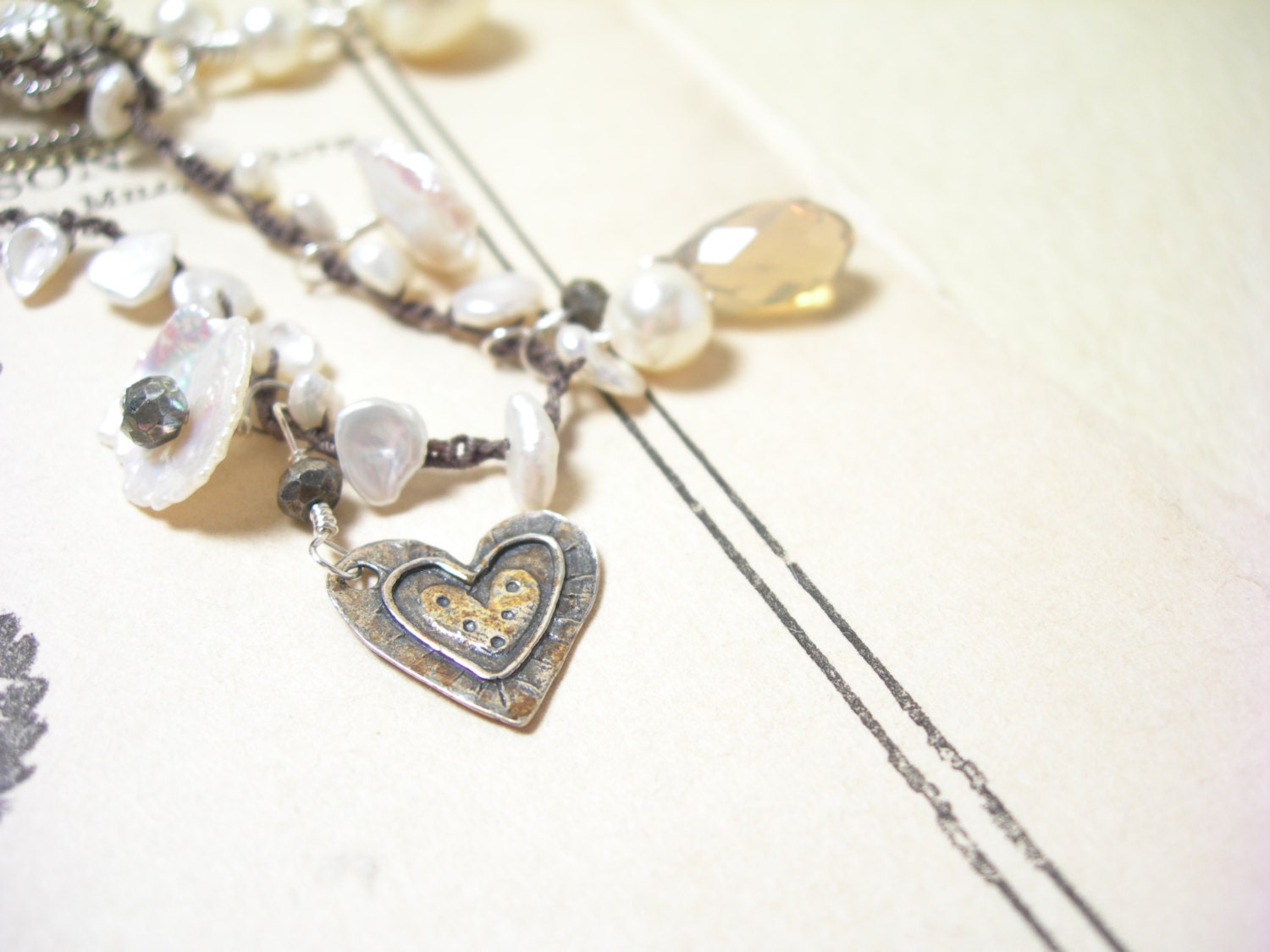 Mother of pearl beaded crochet bracelet feminine fashion pearls June birthday sterling silver pamelasjewelry - pamelasjewelry