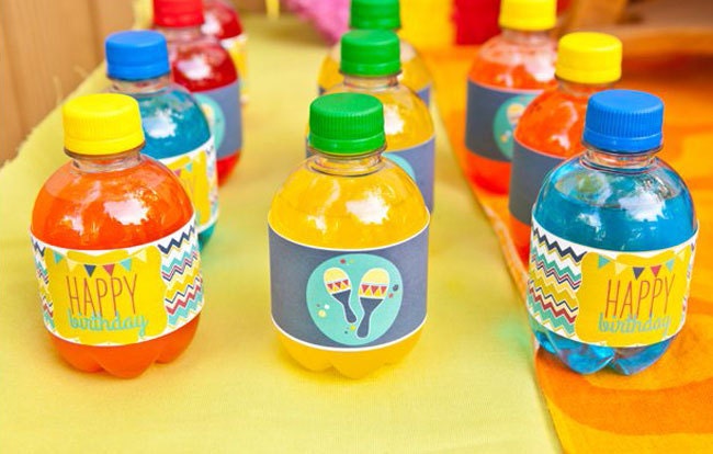 Fiesta PRINTABLE Birthday Drink Labels from Love The Day Il_570xn