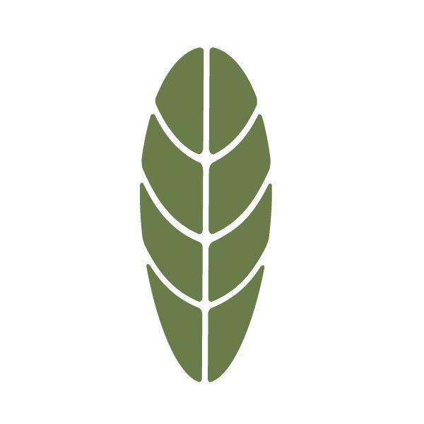 Jungle Leaf Stencil for Painting Kids or Baby by MyWallStencils