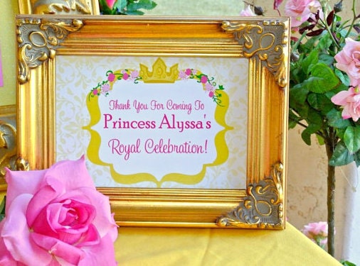 Welcome Sign - BEAUTY and the BEAST Inspired Party Printable - BELLE - Princess Party - Girl Birthday Party - Shower - Ladies Il_570xn