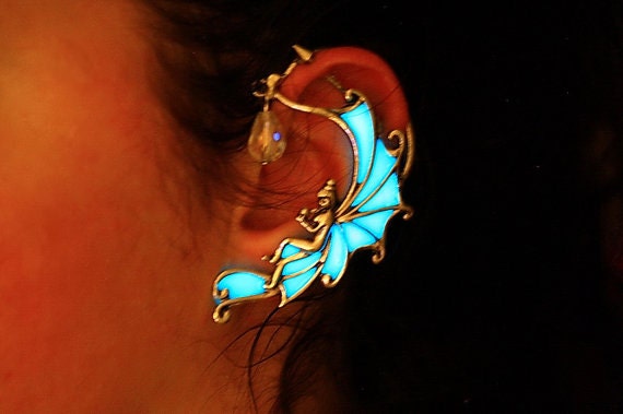 GLOW in the DARK Angel Ear Cuff - Fairy Ear Cuff