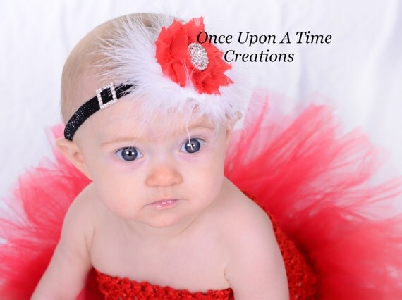 620 New baby headband christmas 634 Items similar to Santa Baby Christmas Headband   Shabby Rosette Flower   