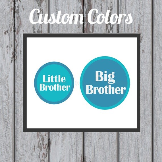 Big Brother Printable Little Brother Printable Big by DnADesigned