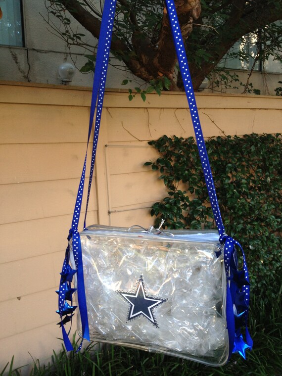 NFL Dallas Cowboys Plastic Purse meets bag policy guidelines