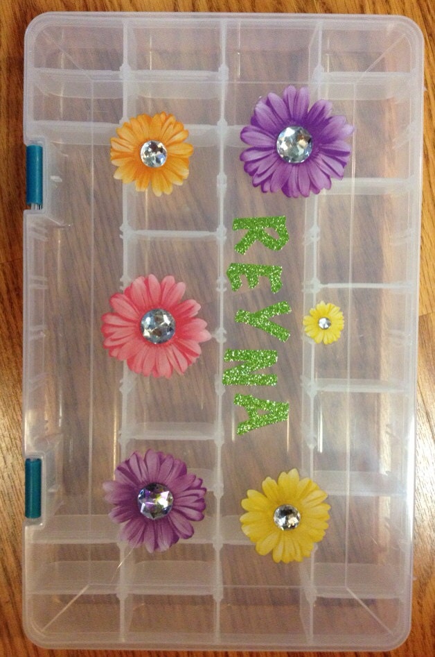 Rubber band rainbow loom organizer case by amandasfusedart on Etsy