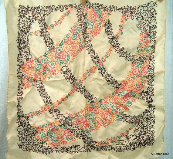 Liberty of London silk scarf Made in England by ABetterTime