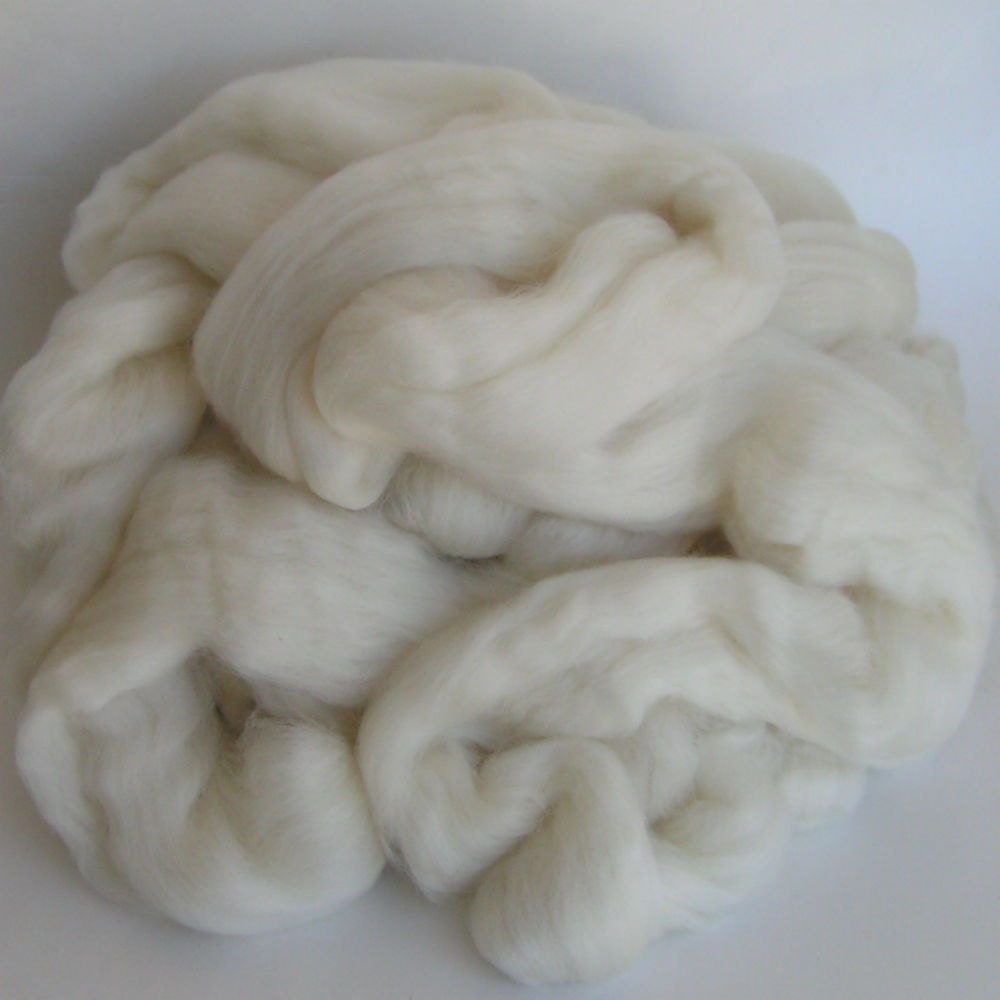 FALKLAND  Wool Top Natural 8 ounces QUANTITY 100 Percent Wool Roving for Handspinning and Crafts - natchwoolie