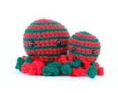 Team FEST Yule Basket Giveaway RESERVED - Christmas Octopus Amigurumi - alyssacritters