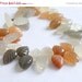 Sold - 45% OFF Sale Moonstone Briolette AAA White Moonstone Gemstone Carved Leaf Drop Briolette 12 to 13mm Full Strand