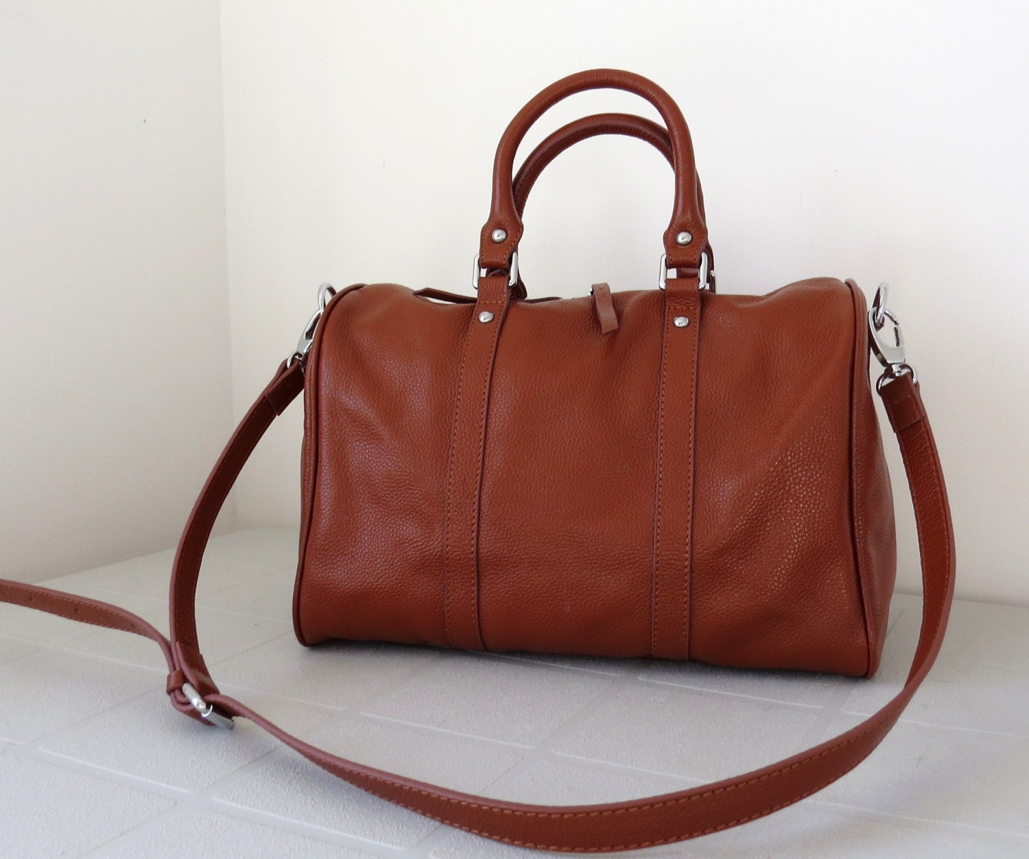 carry on bag leather