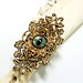 Gothic Ring Steampunk Goth Ring Creepy Eye Evil Eye Ring Gothic Romance Blue Eye Skull Ring