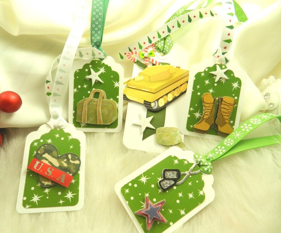 items similar to 5 military christmas stars gift tags items similar to 5 military christmas stars gift tags