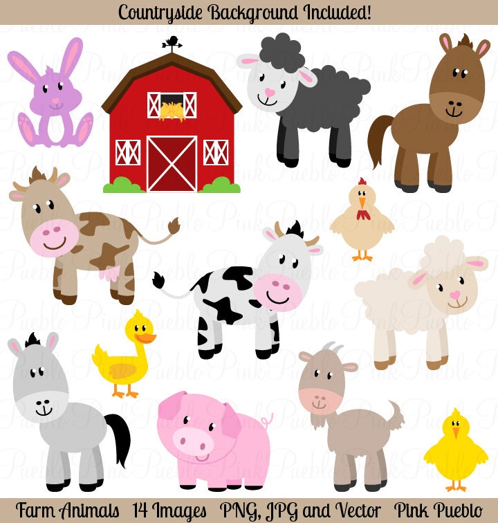 free clipart baby farm animals - photo #2