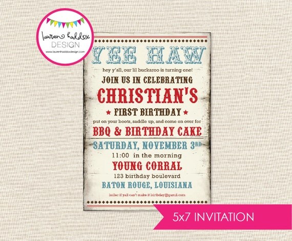Cowboy Invitation Il_570xn