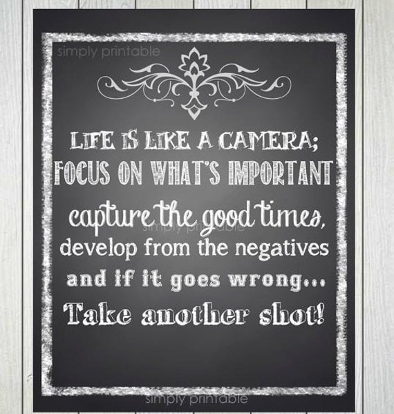 Life is Like a Camera Printable 8x10 Print Il_570xn
