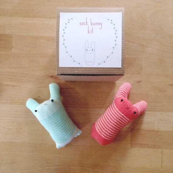 sock bunny kit sock bunny diy craft kit in a box sock bunny kit sock bunny diy craft kit in a box
