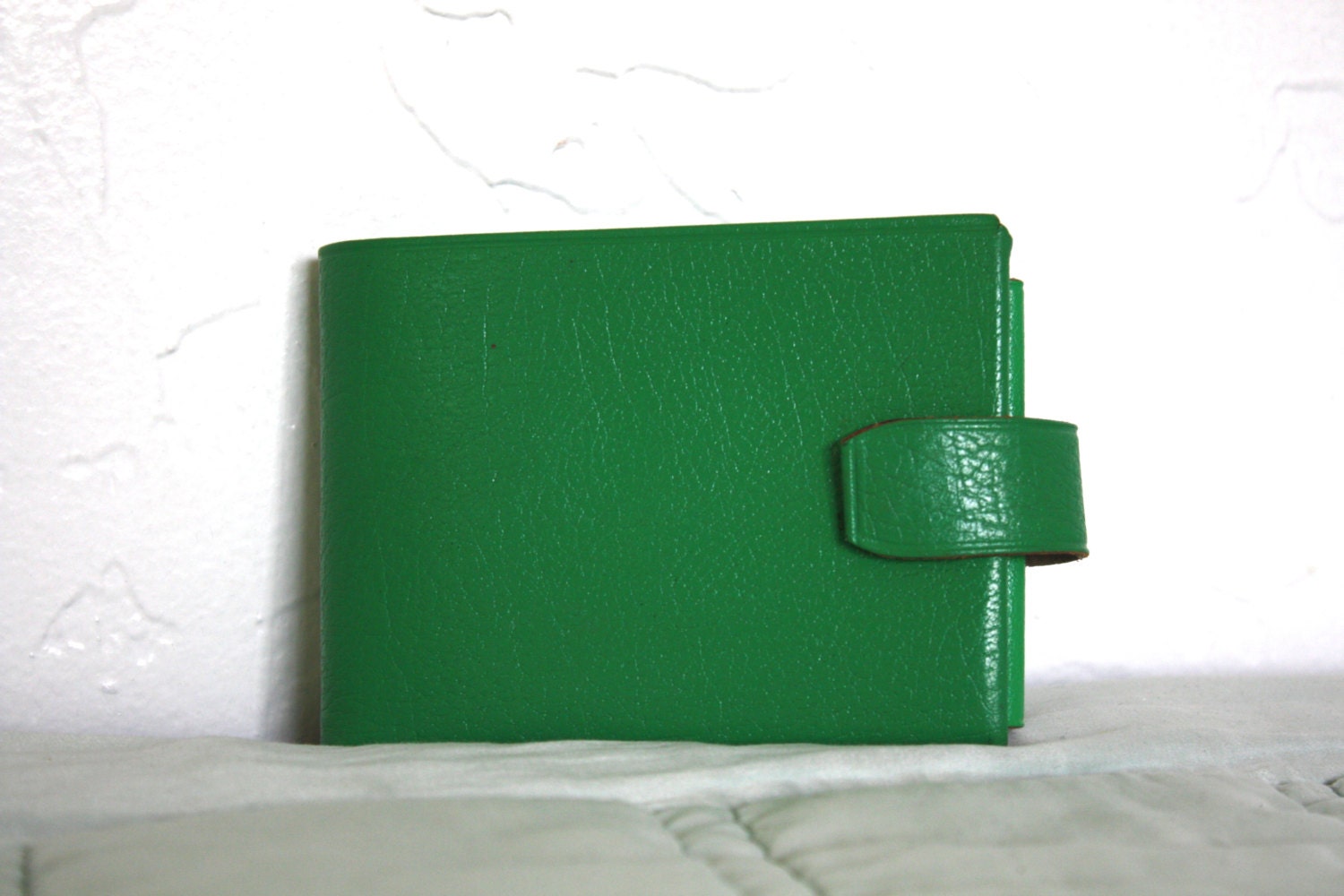 Vintage Kelly Green Leather Wallet - LittleMissVintage3