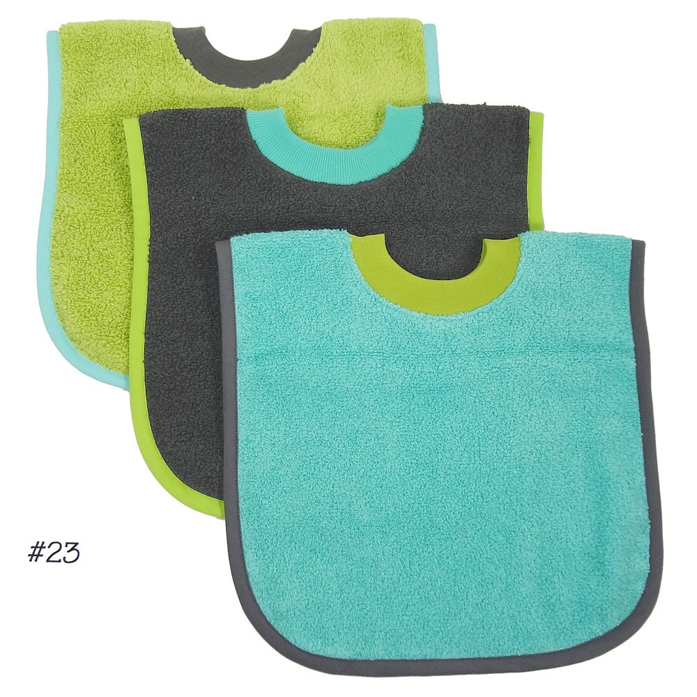 Pullover Baby to Toddler Bibs Set of Three by ampmcreationstoo
