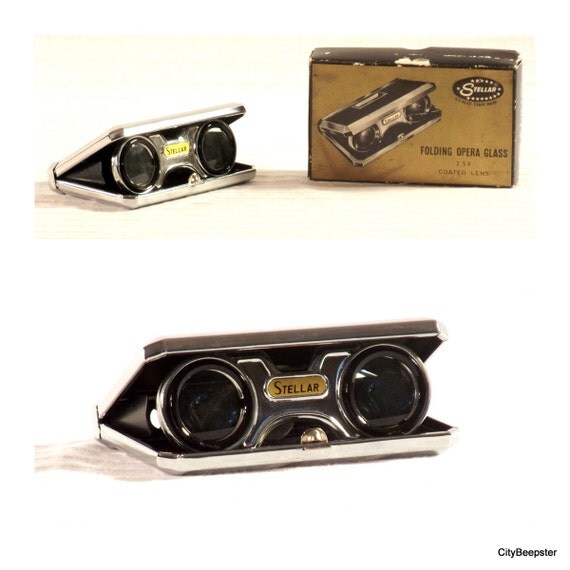 Stellar Vintage Folding Opera Glasses Pocket by CityBeepster