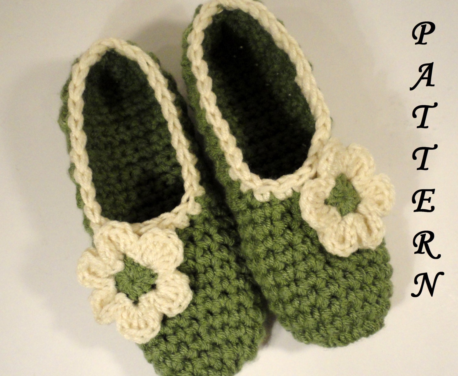 Crochet Slippers Pattern Spa Slippers Womens by ...