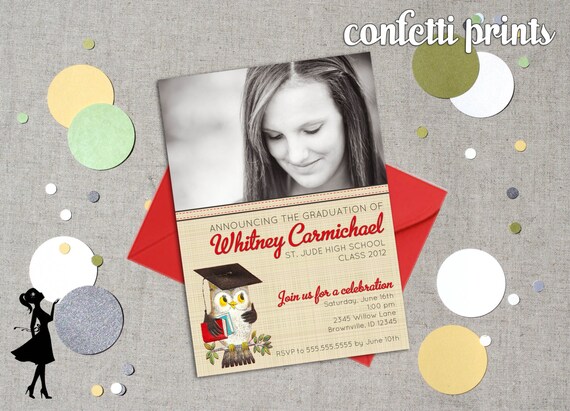 Graduation Announcement - LOOK WHO'S GRADUATING Printable Il_570xn
