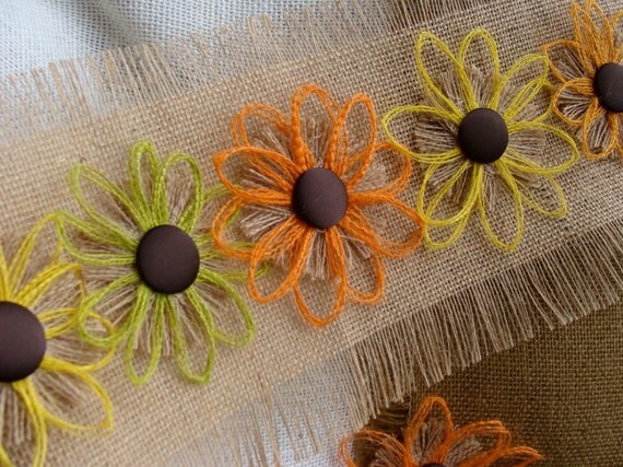 Fall Burlap Party Decorations - Set of 12 - Thanksgiving - Fall - Autumn