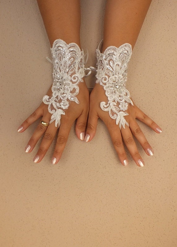 Ivory Wedding Gloves Ivory Lace Gloves Fingerless By Weddinggloves 2895