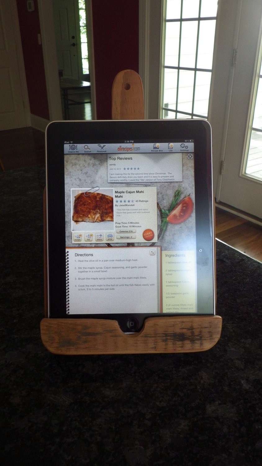 Items similar to Simple IPad/ Tablet Stand For the Kitchen on Etsy