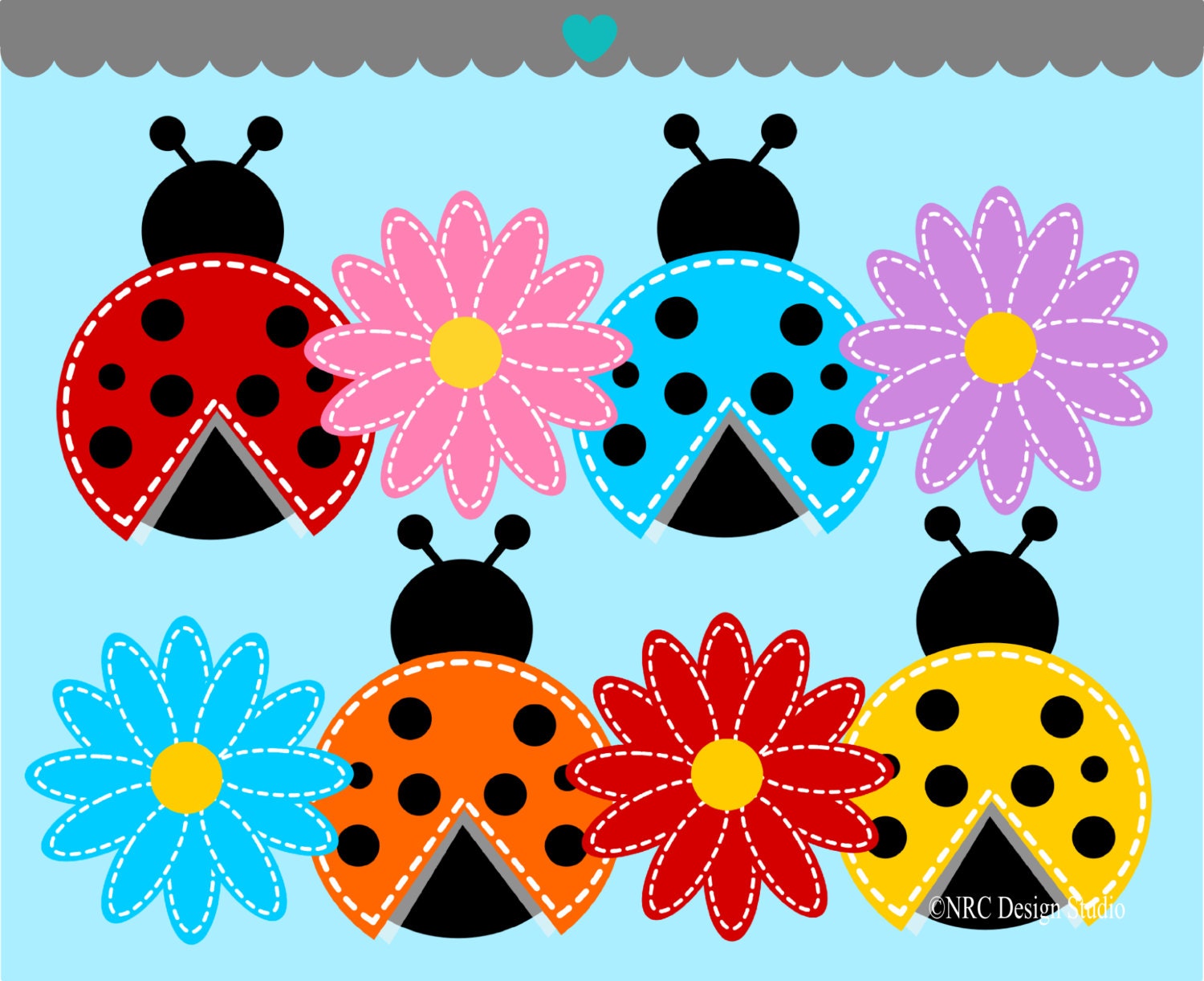 WINTER SALE - Bugs Clip Art - Ladybugs Clip Art - Digital Ladybugs Clipart Il_570xn