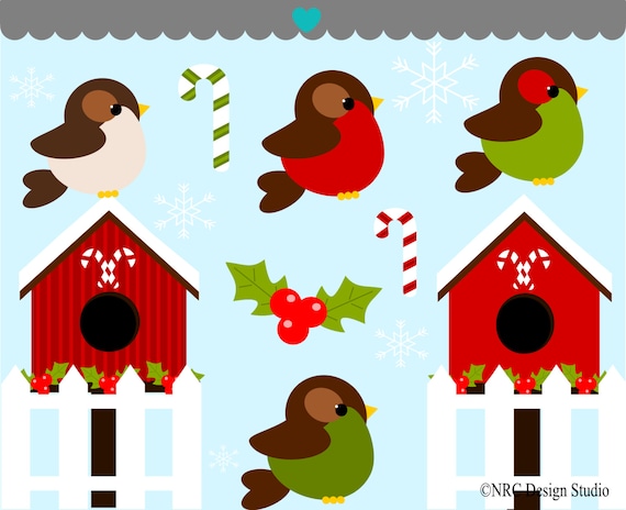 clipart christmas birds - photo #16